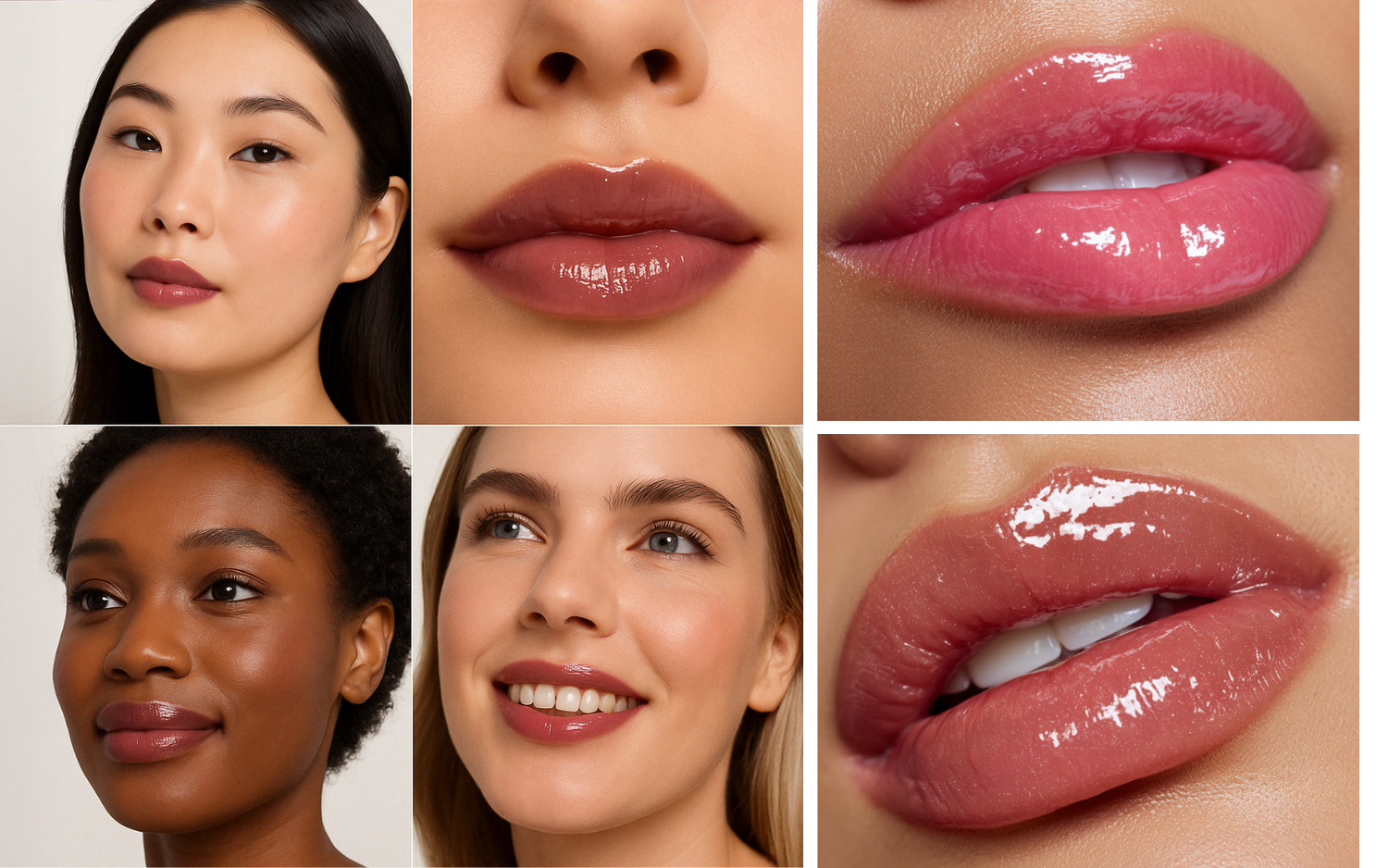 Yapışmayan lip gloss ile cam parlaklık – dudak parlatıcısı yakın plan