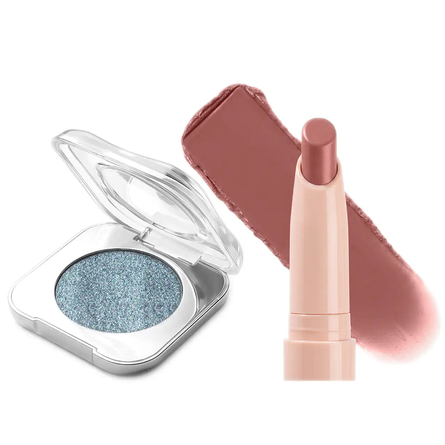 MQLE Steel Rose 2'li Göz ve Dudak Makyaj Seti – Axiom Pure Pigment ve Fig Melt Stix ikili seti