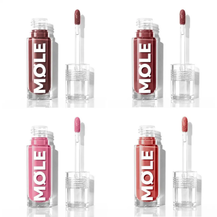 MQLE Gloss Drop 4'lü Hypergloss Seti – Cherrycola, Darkhoney, Milkypink ve Nudeglow Hypergloss dörtlüsü