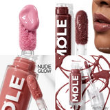 MQLE Gloss Drop 4'lü Hypergloss Seti – Cherrycola, Darkhoney, Milkypink ve Nudeglow Hypergloss dudak görünümleri