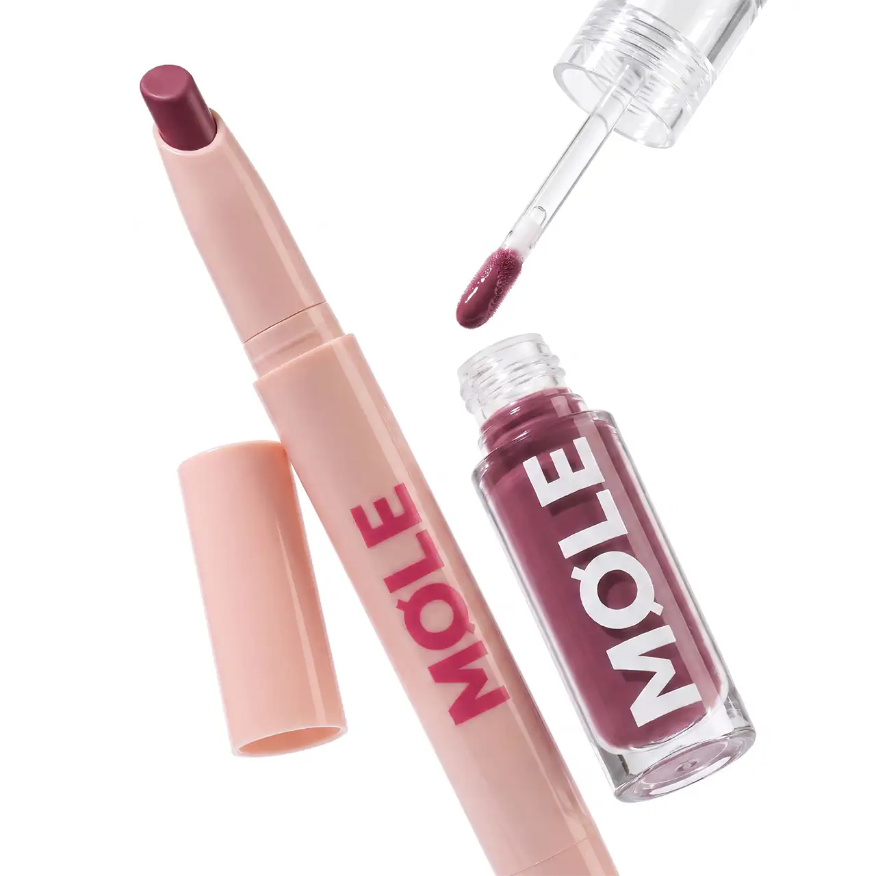 MQLE Melt & Shine 2'li Ruj ve Dudak Parlatıcısı Seti – Berry Noir Melt & Shine dudak seti