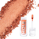 MQLE Apricot Glaze 2'li Göz ve Yanak Makyaj Seti – MOLTEN Pure Pigment ve APRICOT Glow Blush doku görünümü